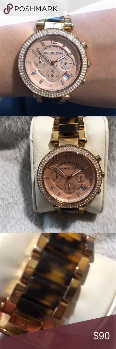 michael kors pink watch with leopard|112800 Michael Kors.